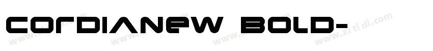 CordiaNew Bold字体转换